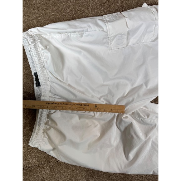 Banana Republic Women's White Cargo Track Pants Elastic Waist Lined Size XL - Picture 6 of 13